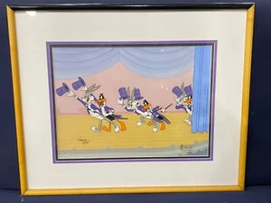 Warner Brothers Cel Bugs Hase Daffy Duck Show Stopper signiert Virgil Ross Zelle - Bild 1 von 3