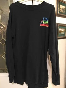 LIFE IS FULL OF IMPORTANT CHOICES LONG SLEEVED XXL DOUBLE SIDED T-SHIRT, AWESOME - Picture 1 of 4