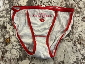 True Vintage Victoria's Secret Signature Waistband Cotton String Bikini Panty S - Picture 1 of 3