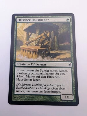 Magic the Gathering ELVISH HANDSERVANT Lorwyn MTG DE ELFISCHER HAUSDIENER - Image 1 of 2