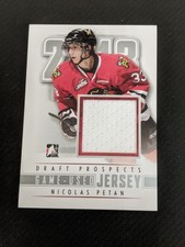2012-13 IN THE GAME DRAFT PROSPECTS NICOLAS PETAN M-22 GAME WORN JERSEY