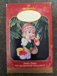 HALLMARK KEEPSAKE ARTIC ARTIST ~ COLLECTOR'S CLUB MEMBERSHIP ORNAMENT 1999 - Picture 1 of 2