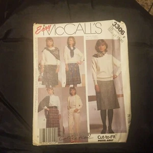 McCALLS VINTAGE MISSES SKIRT PANTS UNCUT PATTERN 3306 - Picture 1 of 5