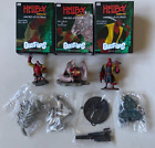Hellboy Animated Sword of Storms Bust Ups Lot of 3 by Gentle Giant