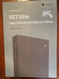 NET Bible Thinline Reference [Grey, Large Print] by Thomas Nelson (2020,... - Bild 1 von 2