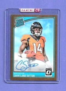 2018 COURTLAND SUTTON PANINI SEALED OPTIC BRONZE RATED ROOKIE AUTO CARD/ NICE! - Picture 1 of 3