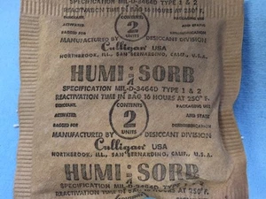 Humi Sorb activated desiccant pack for static dehumification MIL D 3464 100 pack - Picture 1 of 4