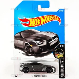 2017 Hot Wheels 17 Nissan GT-R (R35) #364 grau - Nightburnerz - HW 1:64 DVC50 - Bild 1 von 2
