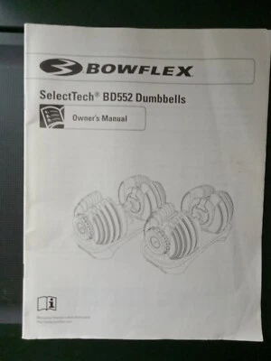 Bowflex Select Tech BD552 Dumbbell Owner's Manual Only - Image 1 of 4
