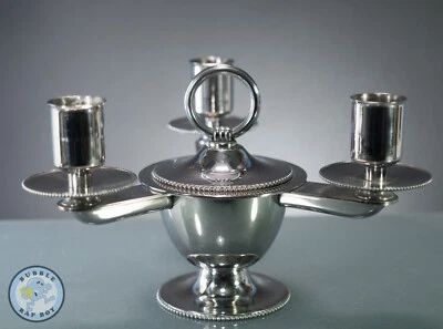 3 CANDLES CANDELABRA TABLE CENTERPIECE BY BOUILLET BOURDELLE FRANCE MCM C 1960's - Image 1 of 4