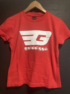 Golddigga Red T-Shirt Age 12-14 (L) - Picture 1 of 3