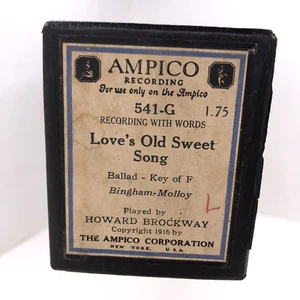Love's Old Sweet Song 541-G Ampico piano rollo balada Howard Brockway - Imagen 1 de 10