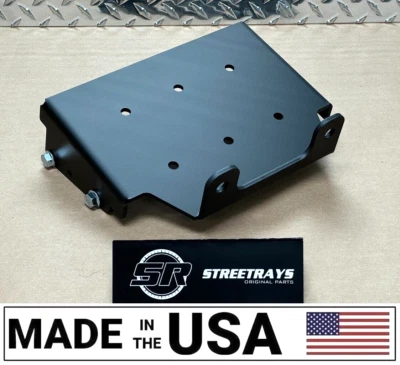 [SR] Placa de soporte de montaje de cabrestante ATV de alta resistencia Suzuki Eiger 400 y Vinson 500 Foto 1 de 4
