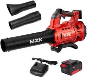Soplador de hojas sin escobillas MZK 20V, 600CFM soplador de hojas eléctrico inalámbrico con 4,0 Ah B - Imagen 1 de 5