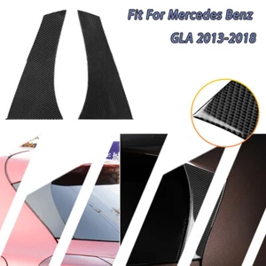 Carbon Fiber Rear Window Spoiler Side Wing Cover For Benz GLA X156 2013-2018-D - Picture 1 of 8