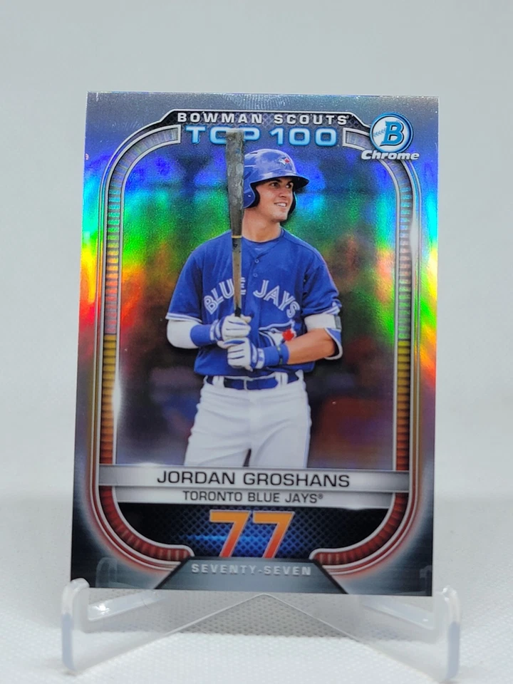 2021 Bowman Chrome Scouts Top 100 Jordan Groshans Rc #BTP-77 E6A - Image 1 of 1