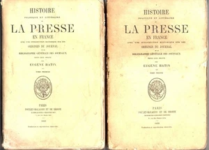 Histoire politique et littéraire de la Presse en france Tomes 1 et 2|Eugène - Imagen 1 de 1