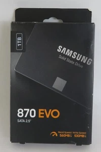 New Open Box Samsung 870 EVO Series 1TB SATA 2.5in Internal SSD MZ-77E1T0B/AM - Picture 1 of 5