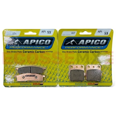 YAMAHA YZ85 2002-2019 PASTIGLIE FRENO ANTERIORI POSTERIORI API 034 API 007 freno apico/oro