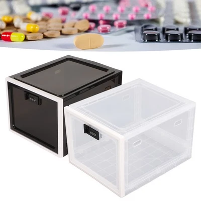 Lock Box Clear Food Storage Container Medicine Case With 3 Digit Combination - Image 1 of 4