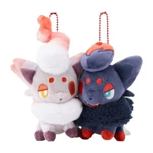 Pokemon Center Original Hisuian Zorua Par Magnético Mascota Peluche Llavero Japón - Imagen 1 de 2