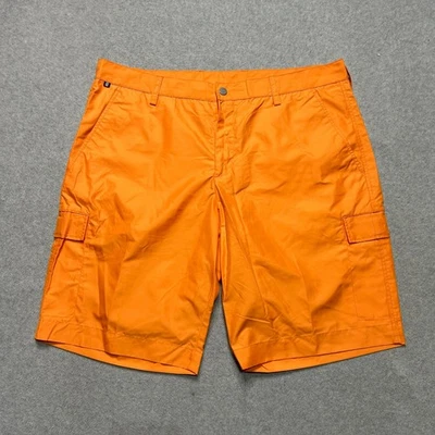 Pantalones Cortos de Golf J. Lindeberg Cargo Para Hombres 36 Naranja Lawrence Regular Micro Sarga Foto 1 de 4