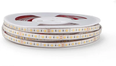 Striscia LED 24V DC - SMD5050, IP68, 20 Metri, 6000K, 900 Lm/M, PCB Bianco, 12X2 - Immagine 1 di 4