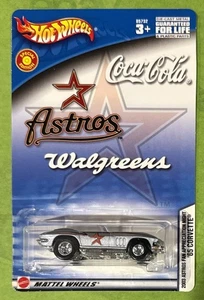 NEU Hot Wheels 65 Corvette 2003 Astros/Walgreens/Coca-Cola Fan Car MIP - Bild 1 von 3