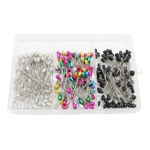 Sewing Pins Faux Pearl Head Pins Wedding Bouquet Ball Head Pins Diamond Cryst... - Picture 1 of 5