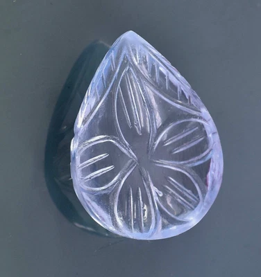 30.25 Ct Natural Blue Brazilin Aquamarine Carving Cut Certified  Loose Gemstone - Image 1 of 4