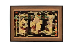 Clyde Wood American Serigraph 1956 Tailors Window Signed Limited Edition 6-26 - Picture 1 of 12