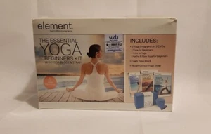 Element: Essential YOGA Beginners Kit w/ Yoga Block/Strap 3 DVDs 2007 w1s11 1277 - Picture 1 of 5