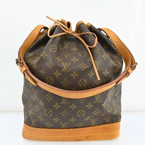 Authentic Louis Vuitton Monogram Noe Shoulder Bag M42224 LV H2741AS706 - Picture 1 of 24
