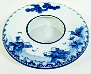 Japanese Nabeshima Blue White Porcelain Karako Plate Bowl Dish Pot Chinese Child - Picture 1 of 6
