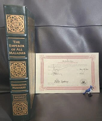 Easton Press EMPEROR OF ALL MALADIES Siddhartha Mukherjee SIGNED W/COA NEW!! Foto 1 de 4