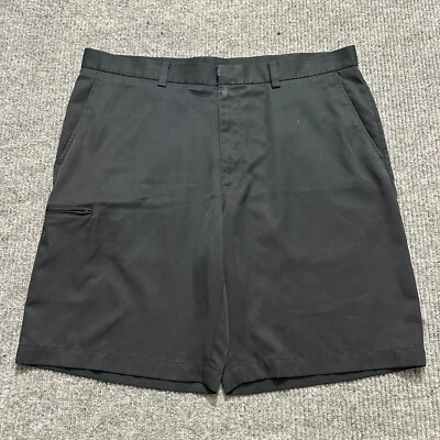 Grand Slam Mens Golf Short Size 38 Black Polyester Zip Pocket Outdoor Mid Rise - Image 1 of 4