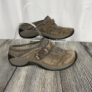 Murrell Womens Shoes Size 7 Brown Suede Tweed Q Form Air Cushion Adjustable Mule - Picture 1 of 9