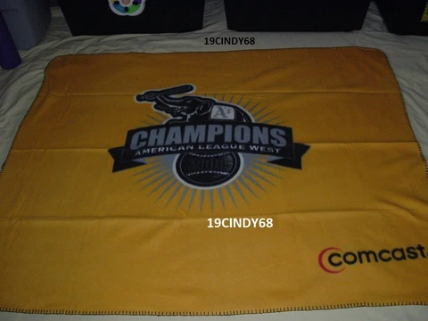 2007 MLB OAKLAND A'S "2006 AMERICAN LEAGUE WEST CHAMPIONS" BLANKET-SGA 4-17-07 Cover