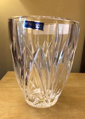 Waterford Marquis Brookside Hurricane Lead Crystal 5.5" Rose Vase Germany NEW - Image 1 of 4
