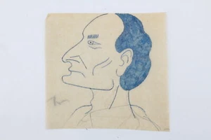 RIM Dessin original à l'encre bleue représentant son ami Antonin Artaud 1935 - Picture 1 of 1