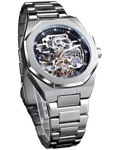 LUJO Relojes Automatico Hombre Pulsera Reloj Mecanico Destilo Vintage Negocios - Imagen 1 de 7