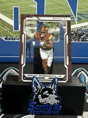 2022 Chronicles Playoff Momentum Rookie #PMR-25 - Brian Robinson Jr. - Image 1 of 3
