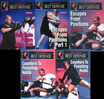 Erik Paulson Best Defense 5 DVD Set shoot wrestling MMA bjj judo vale tudo - Image 1 of 4