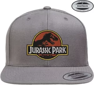 Jurassic Park Premium Snapback Cap Dark-Grey - Picture 1 of 1