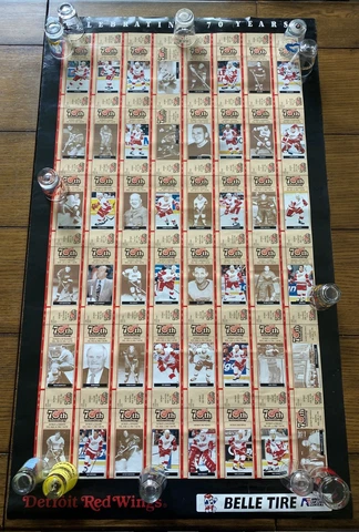 Poster Detroit Red Wings Celebrating 70 Year Belle Tire 23" x 39” Cover
