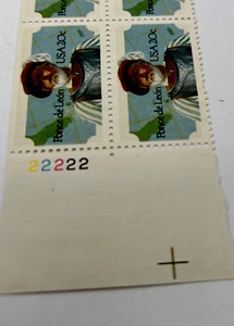 US ponce de leon stamp block Of 4, Collector #22222 LOOK! 👀💎 - Picture 1 of 5