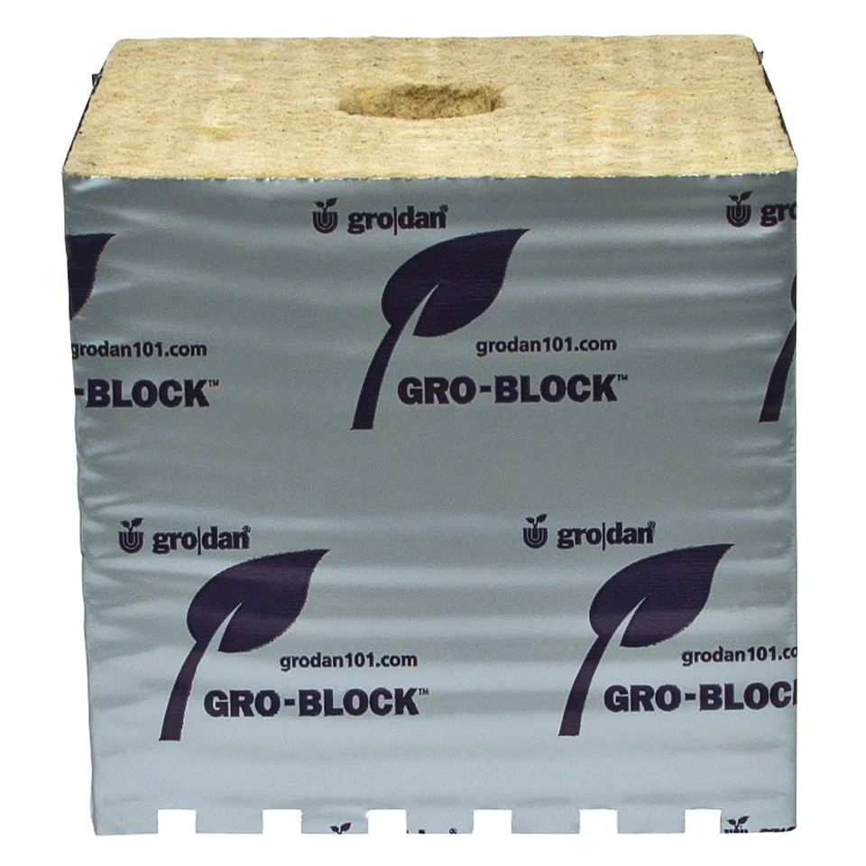 Bloque Grodan Hugo, 6"x6"x5 5/8" con agujero CADA UNO Foto 1 de 1
