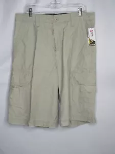 NWT ALPINE DESIGN KHAKI CLASSIC FIT 12" INSEAM CARGO SHORTS SZ 34 #Y290 - Picture 1 of 2
