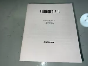 Digidesign Audiomedia II Manual Addendum - Picture 1 of 3