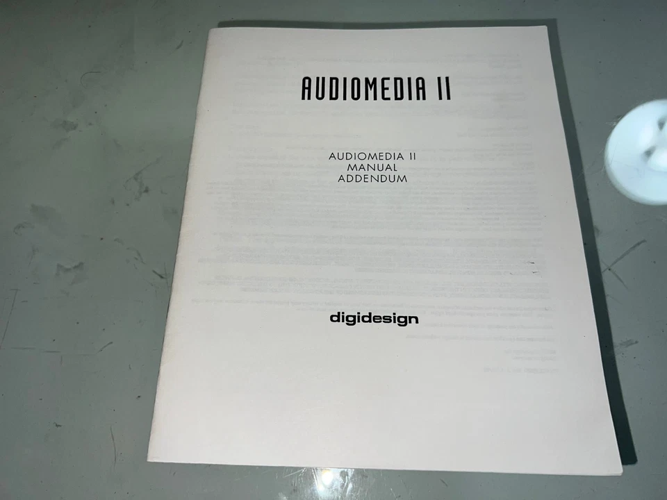 Digidesign Audiomedia II Manual Addendum - Image 1 of 3